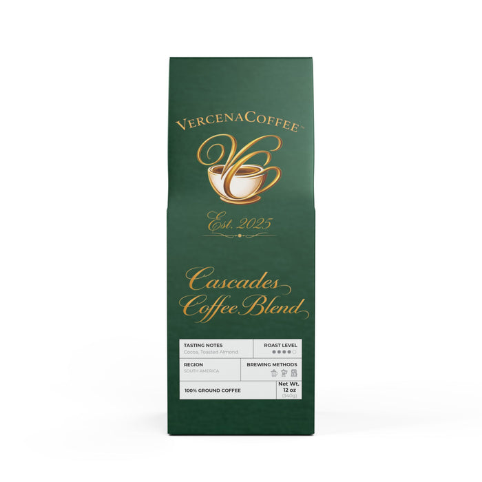 VercenaCoffee Cascades Coffee Blend (Medium-Dark Roast)