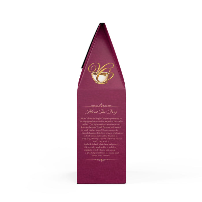 VercenaCoffee Colombia Single Origin Coffee (Light-Medium Roast)