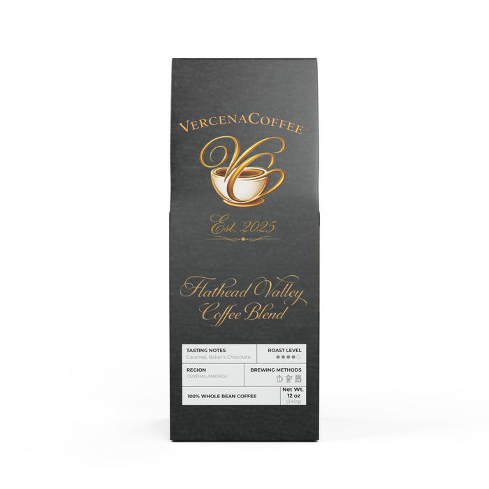 VercenaCoffee Flathead Valley Coffee Blend (Medium-Dark Roast)