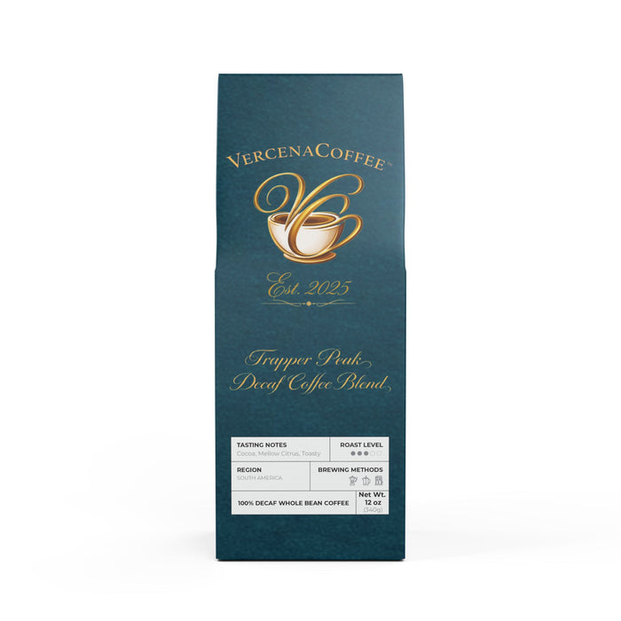 VercenaCoffee Trapper Peak Decaf Coffee Blend (Medium Roast)