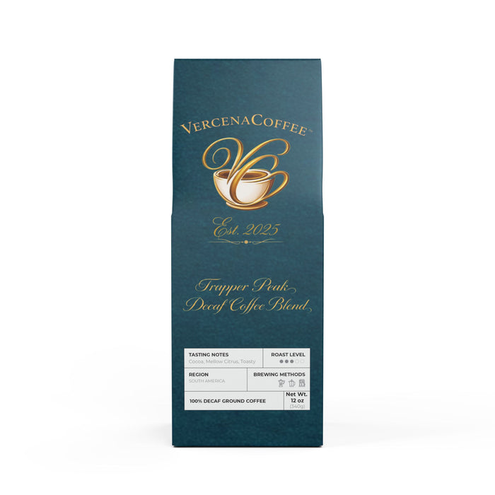 VercenaCoffee Trapper Peak Decaf Coffee Blend (Medium Roast)